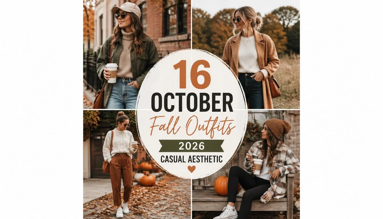 16 October Fall Outfits 2026 Casual Aesthetic