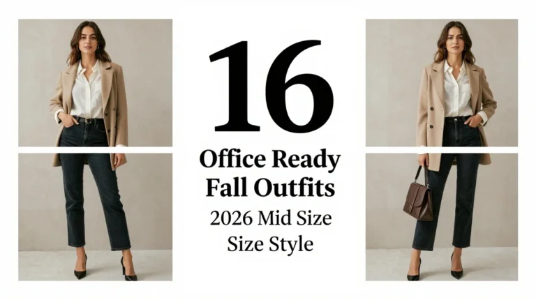 16 Office Ready Fall Outfits 2026 Mid Size Style