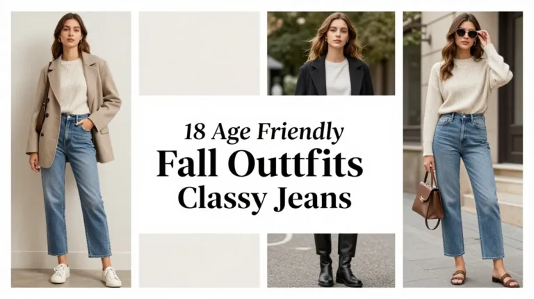 18 Age Friendly Fall Outfits 2026 Classy Jeans