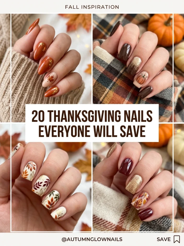 20 Thanksgiving Nails Everyone Will Save