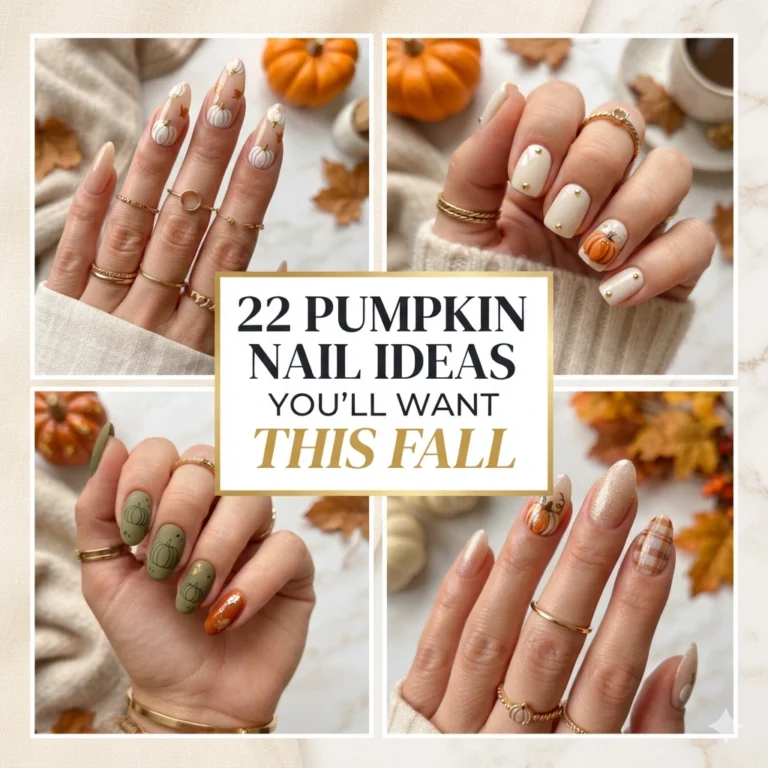 22 Pumpkin Nail Ideas You’ll Want This Fall