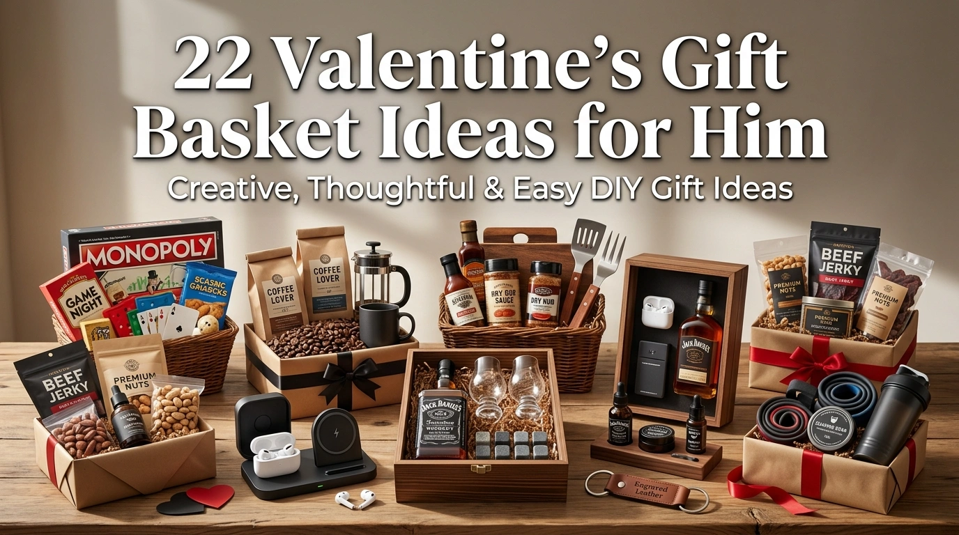 22 Valentine’s Gift Basket Ideas for Him
