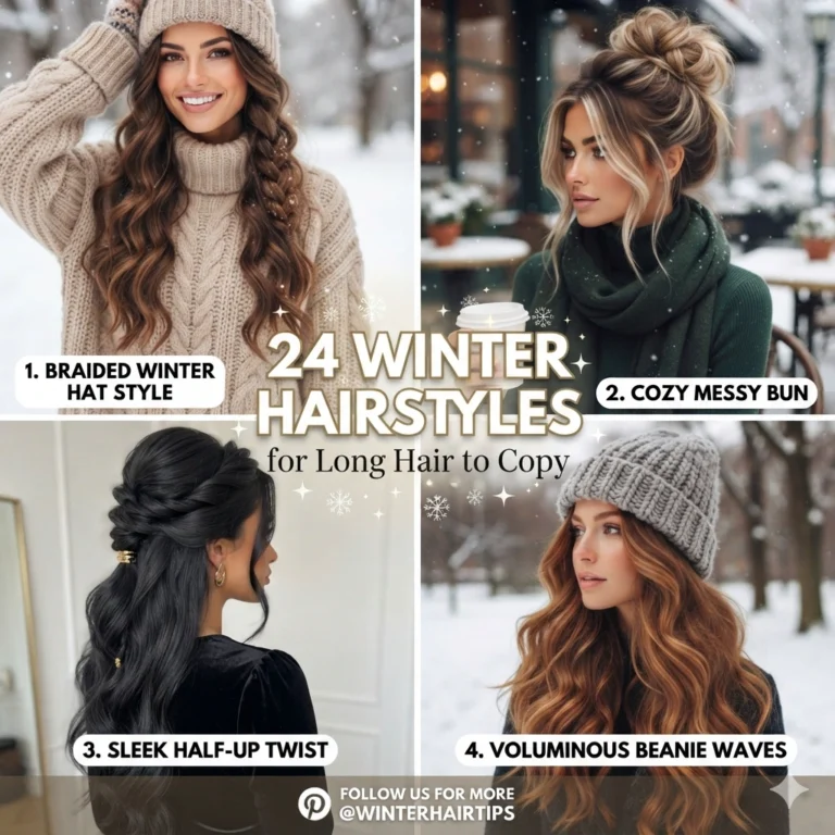 24 Winter Hairstyles for Long Hair to Copy