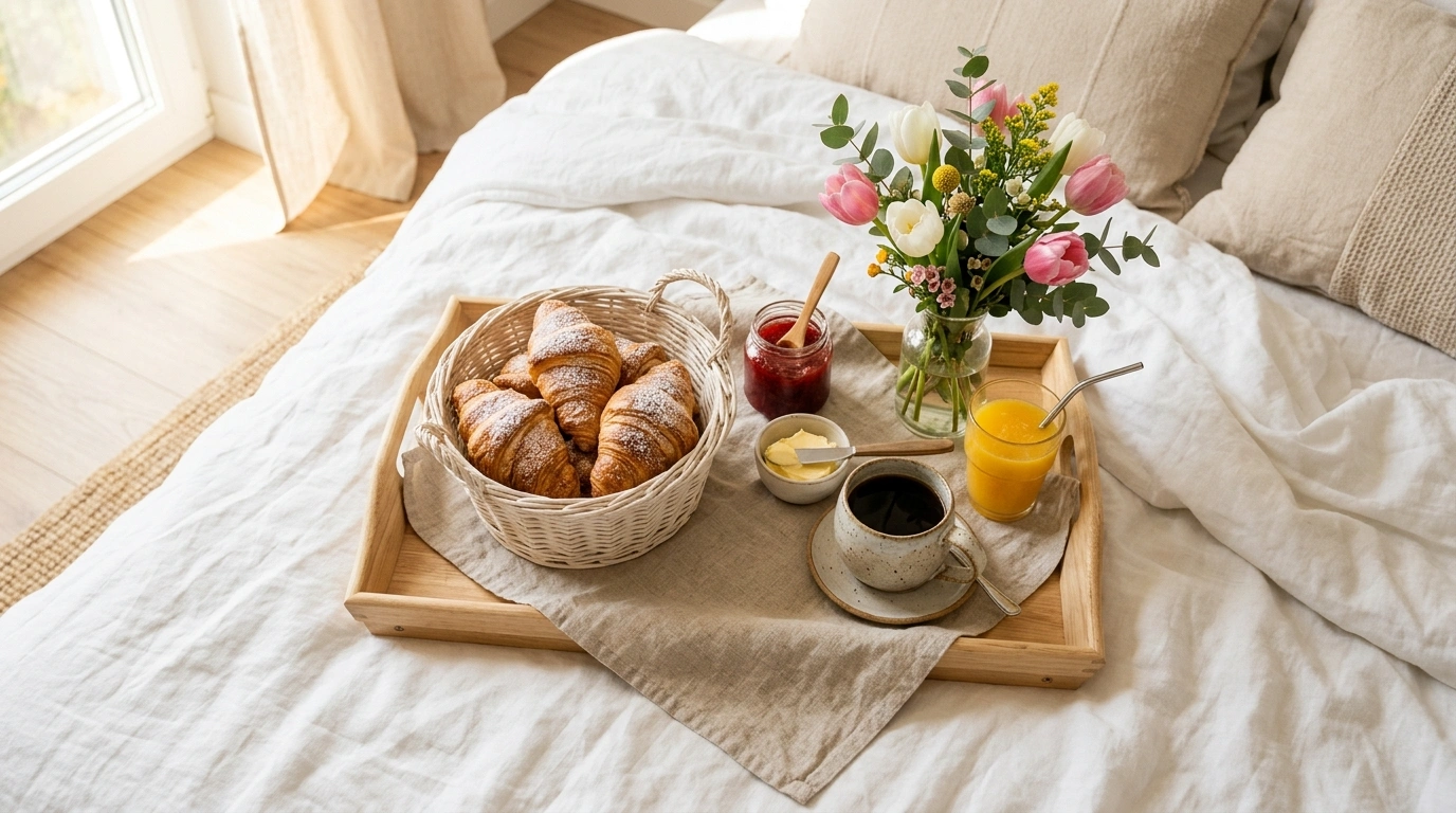 Breakfast In Bed Basket