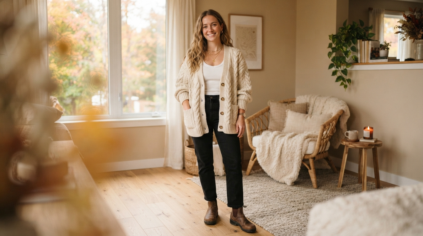 Chunky Cardigan Combo
