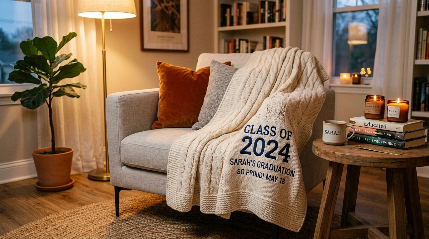 Cozy Graduation Blanket