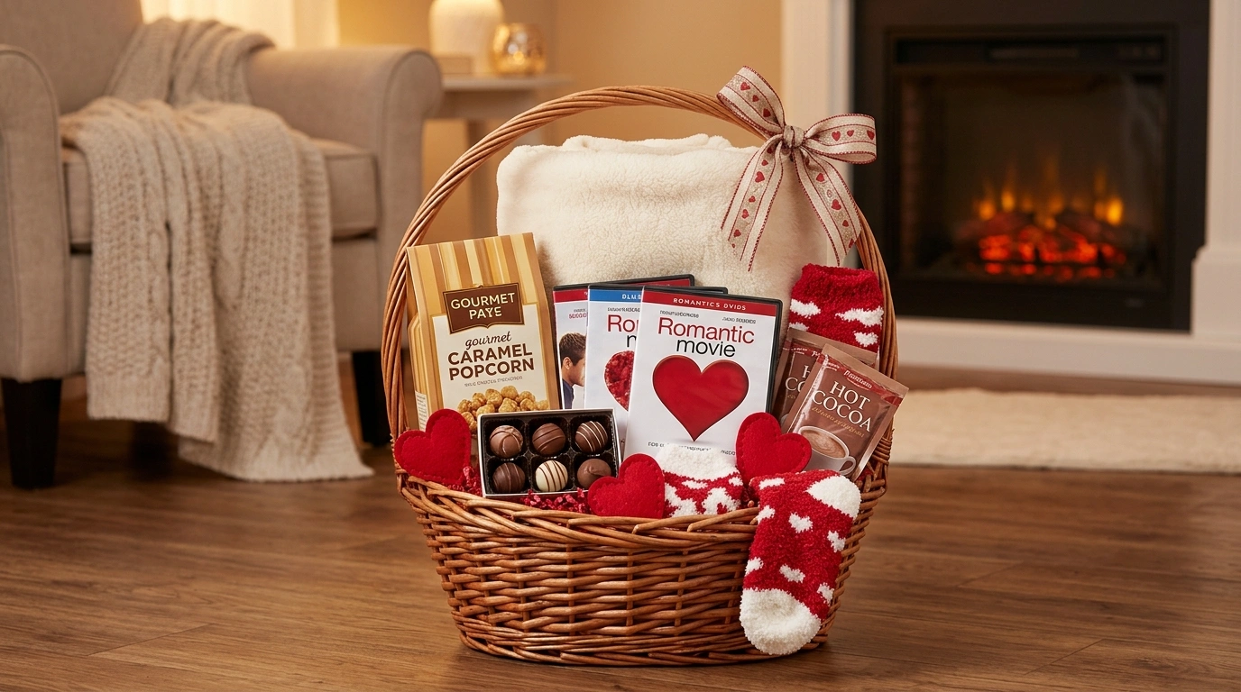 Cozy Movie Basket