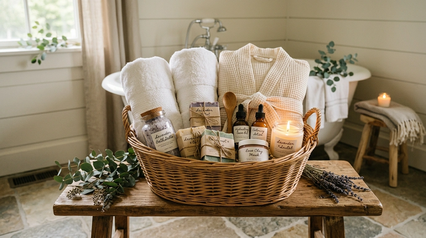 Cozy Spa Basket