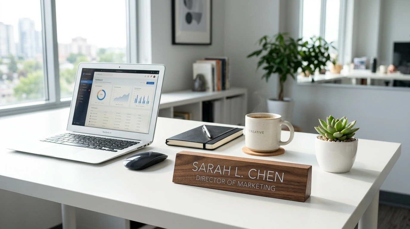 Custom Desk Nameplate