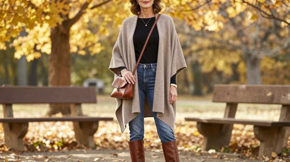 Denim And Poncho