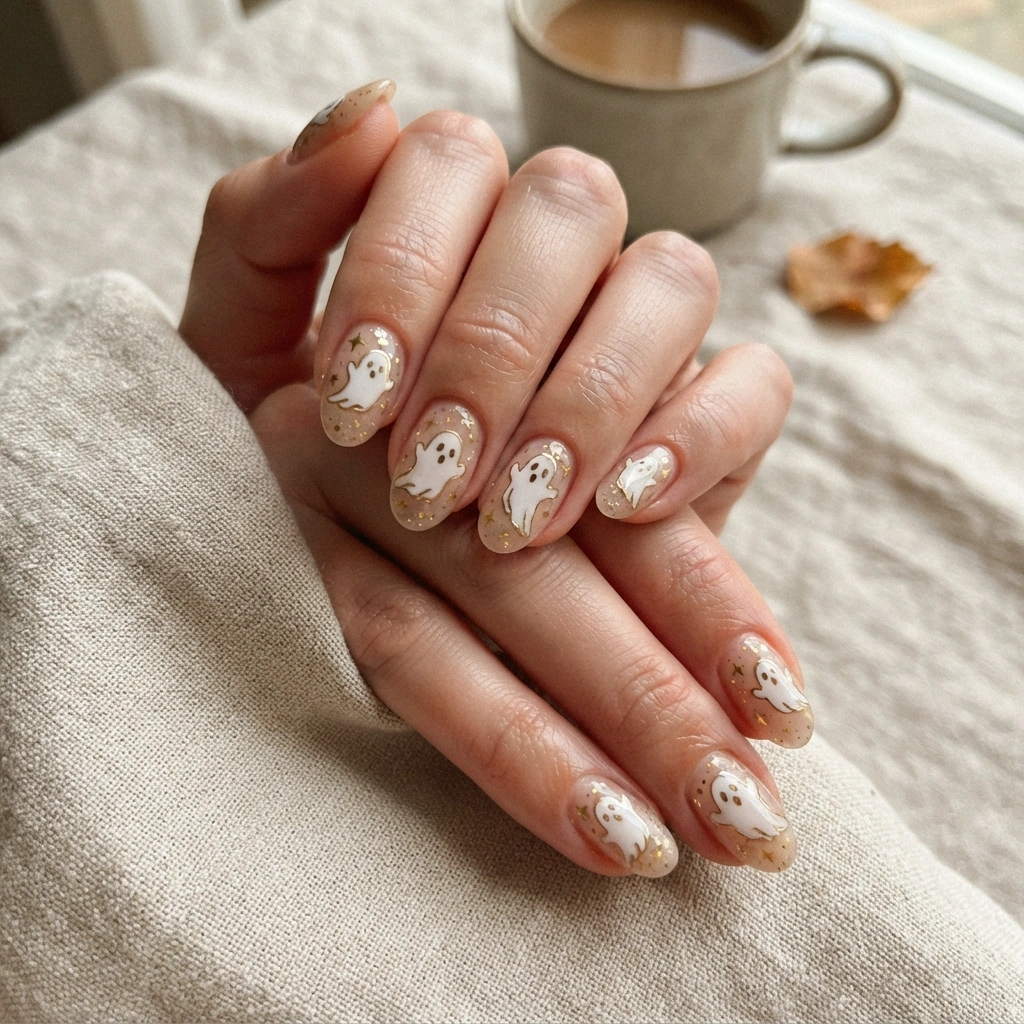 Golden Ghost Outline