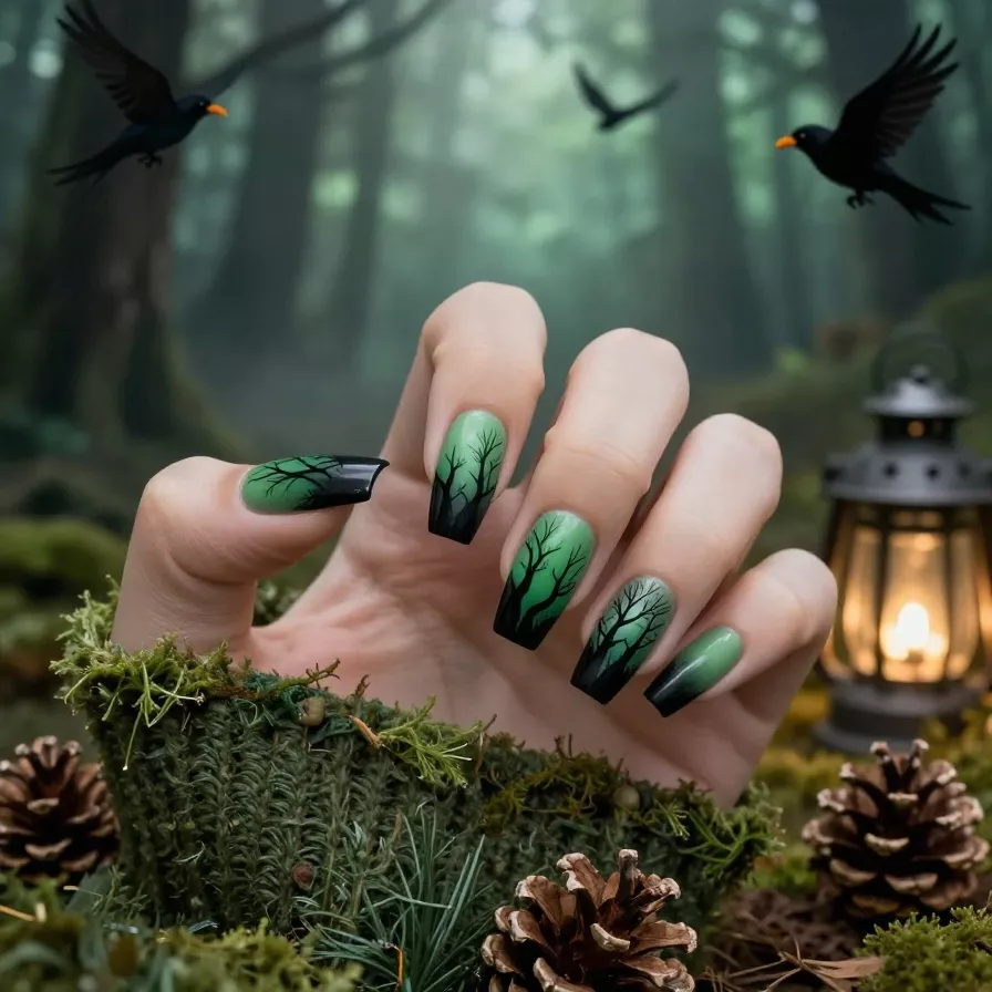Haunted Forest Nails