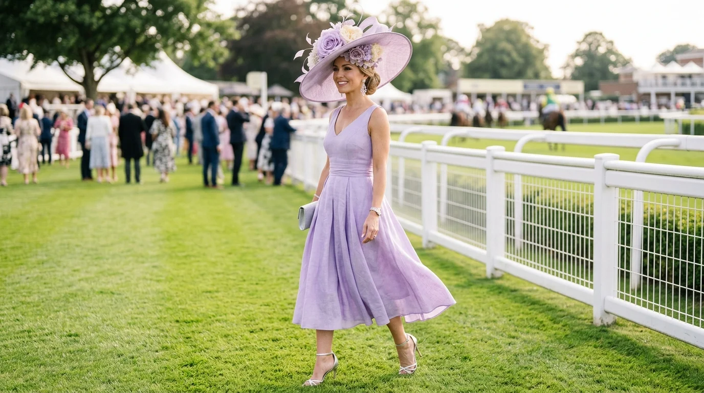 Lavender Statement Hat