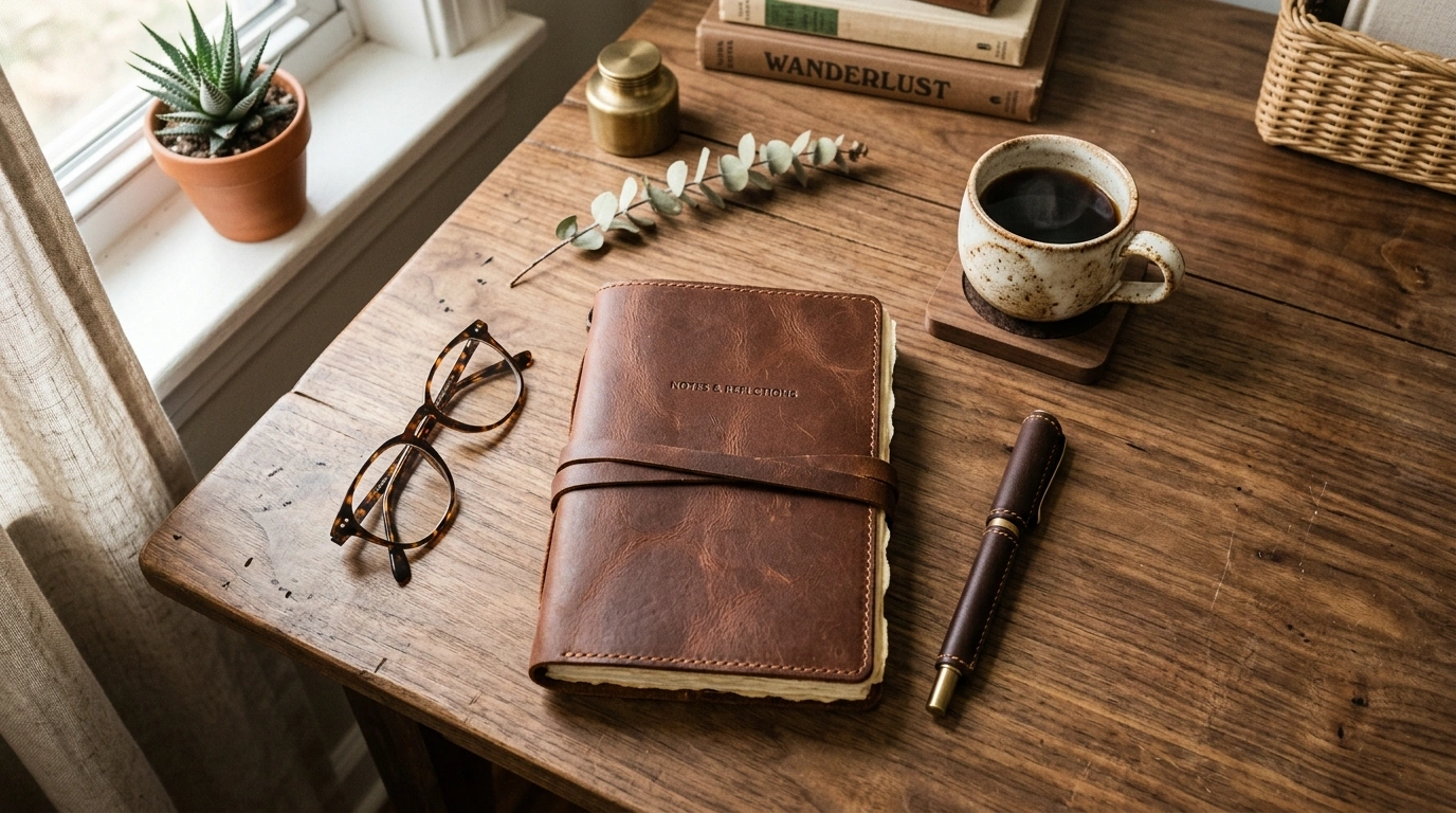 Leather Journal Set