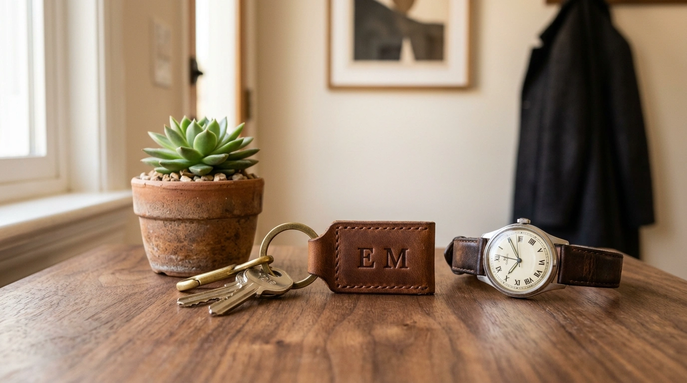 Leather Keychain