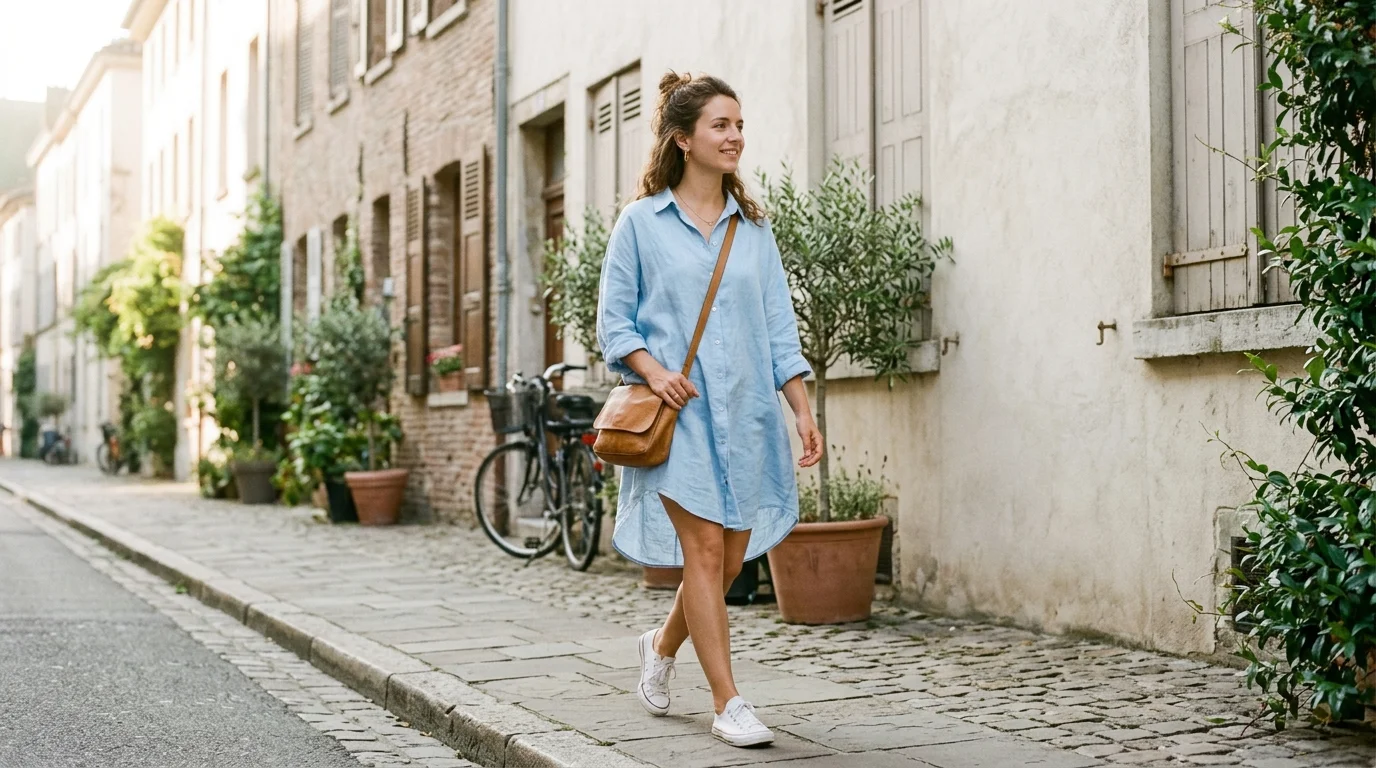 Oversized Shirt Dress