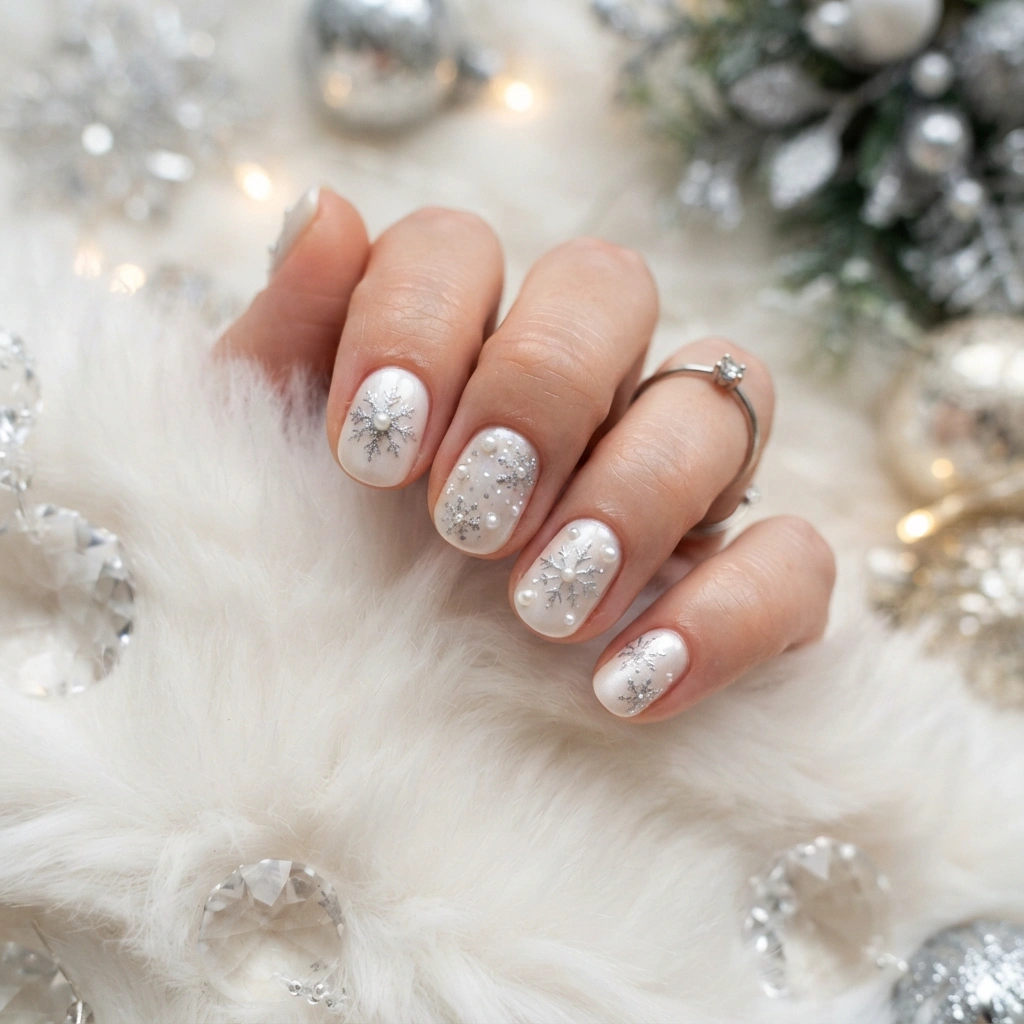 Pearl Snowflake Details