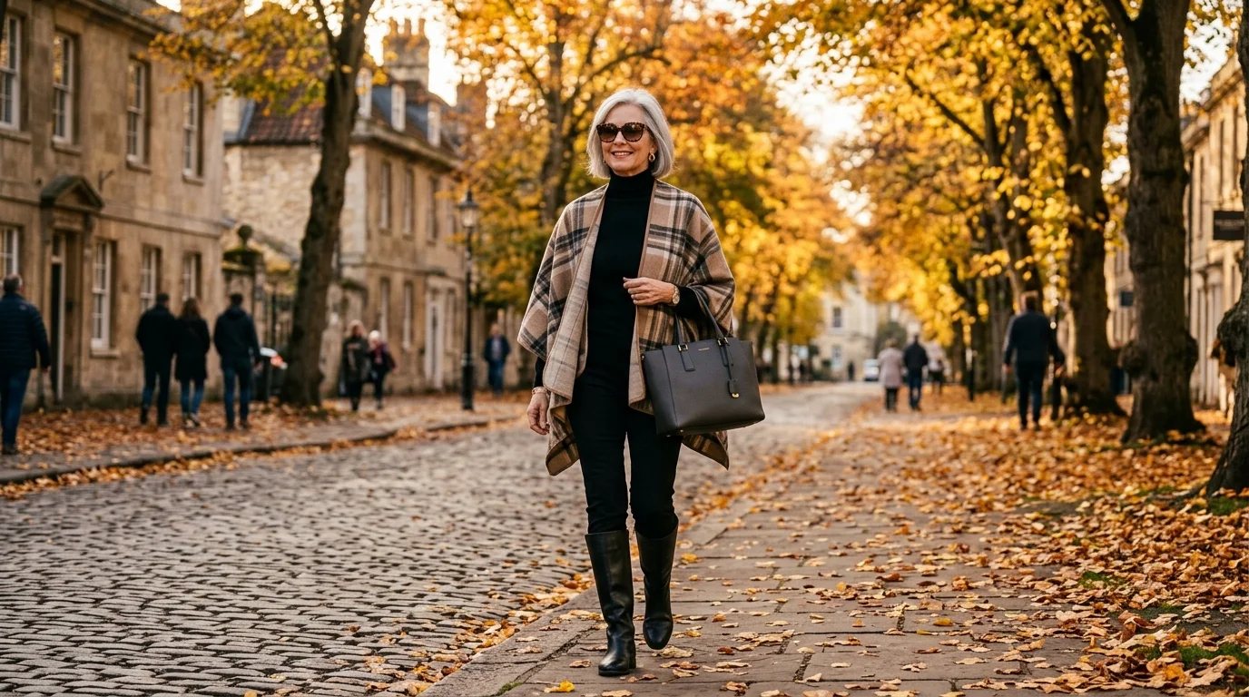 Plaid Cape Layer