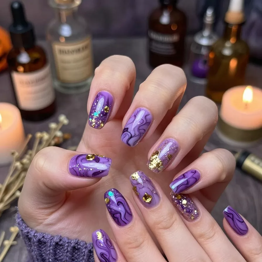 Purple Potion Nails