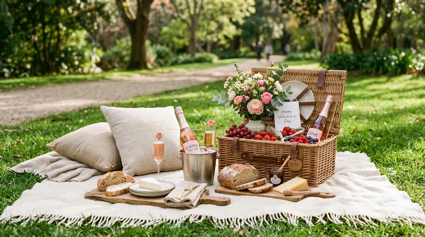 Romantic Picnic Basket