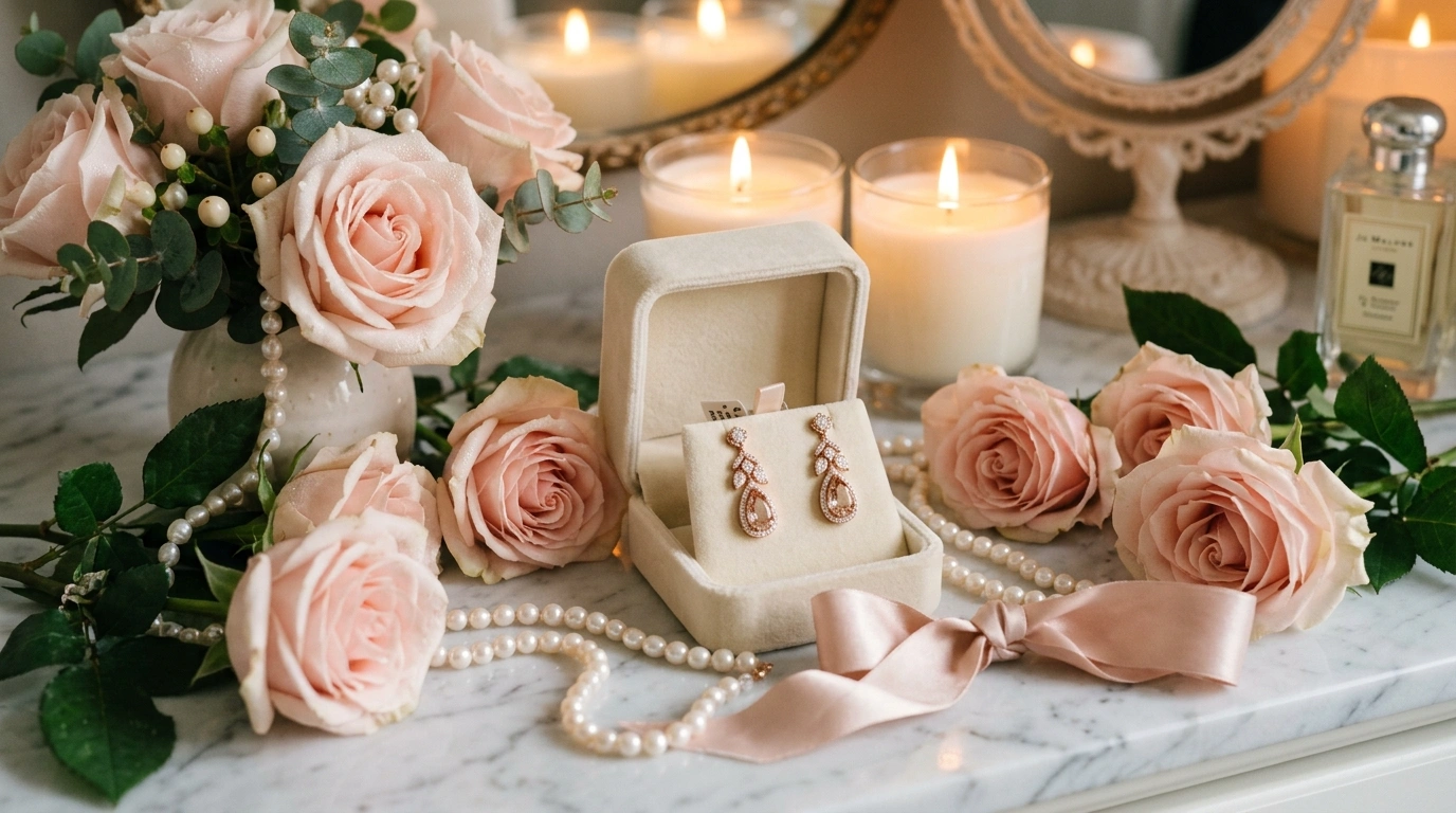 Rose Gold Earrings