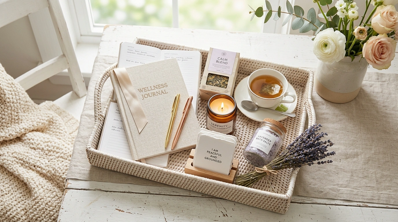 Self-Care Journal Basket