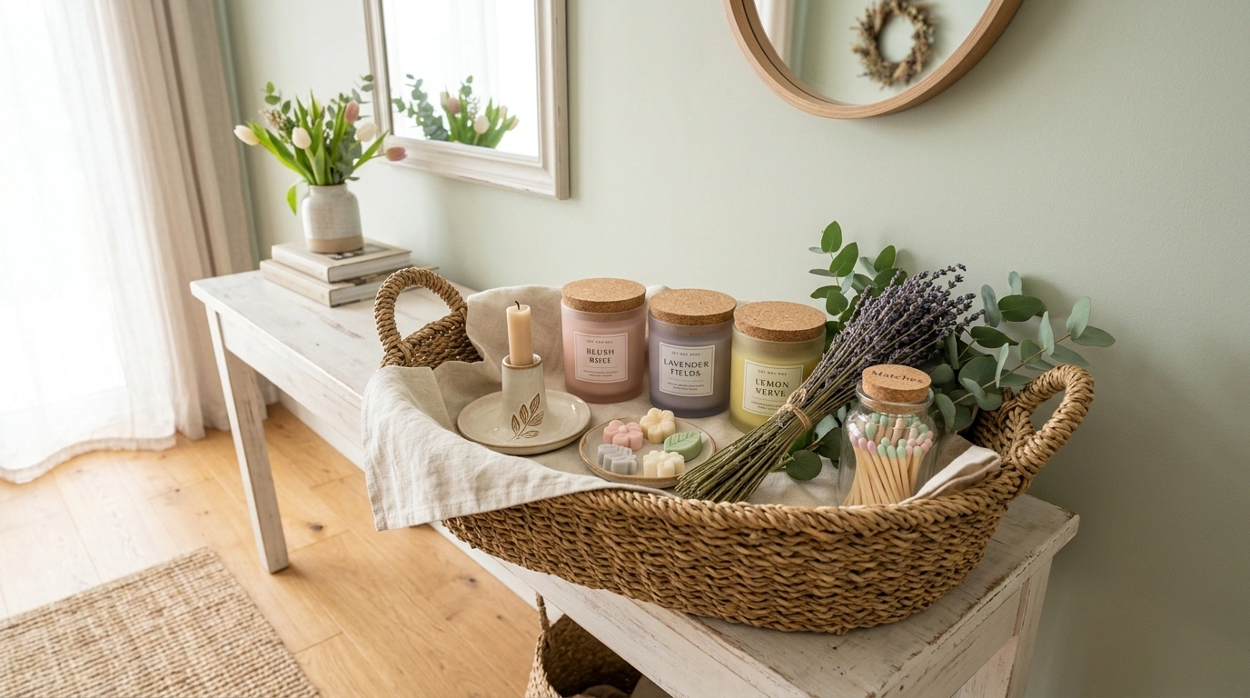Spring Candle Basket