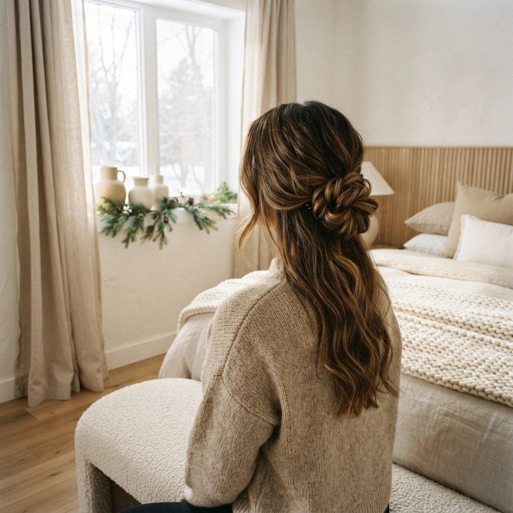 Textured Low Bun