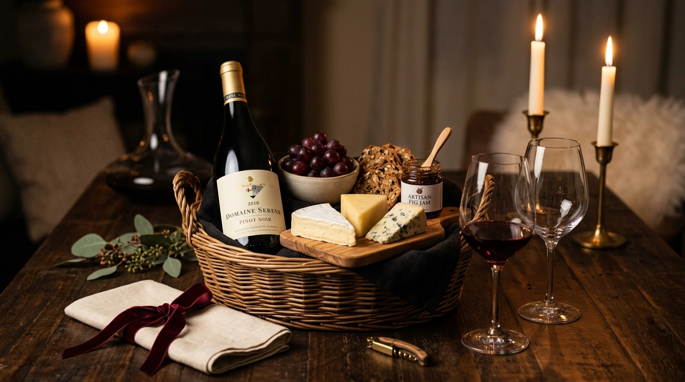 Wine & Cheese Basket