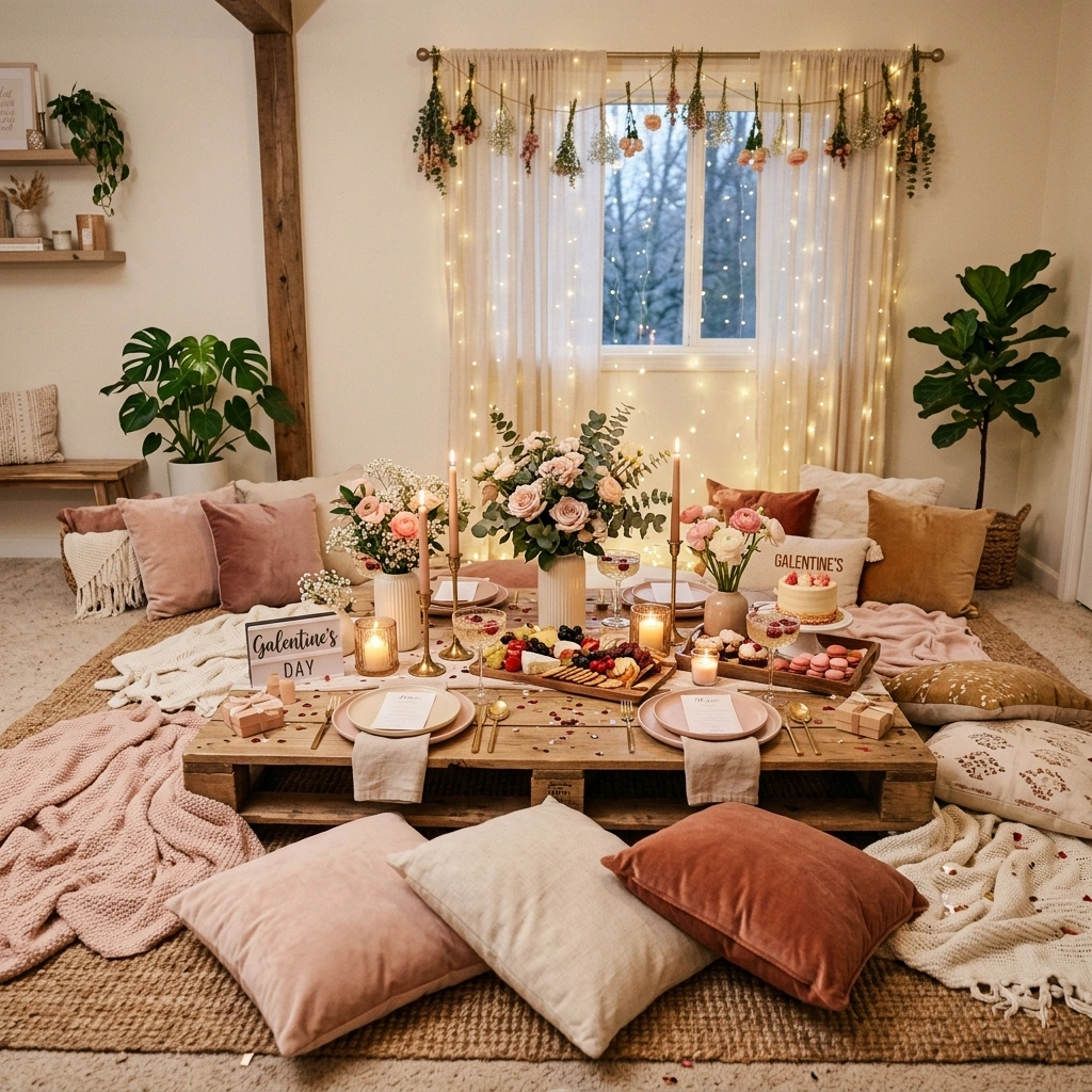 10. Pink Picnic Setup