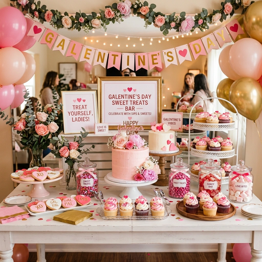 12. Love-Themed Dessert Bar