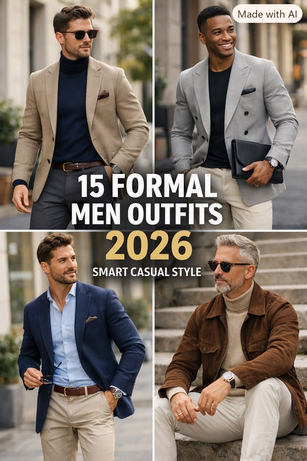 15 Formal Men Outfits 2026 Smart Casual Style