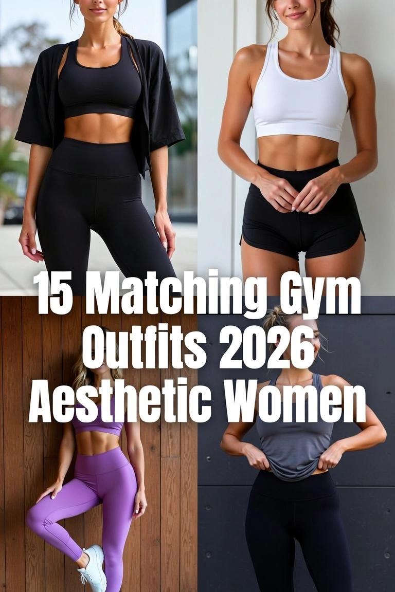 15 Matching Gym Outfits 2026 Aesthetic Women