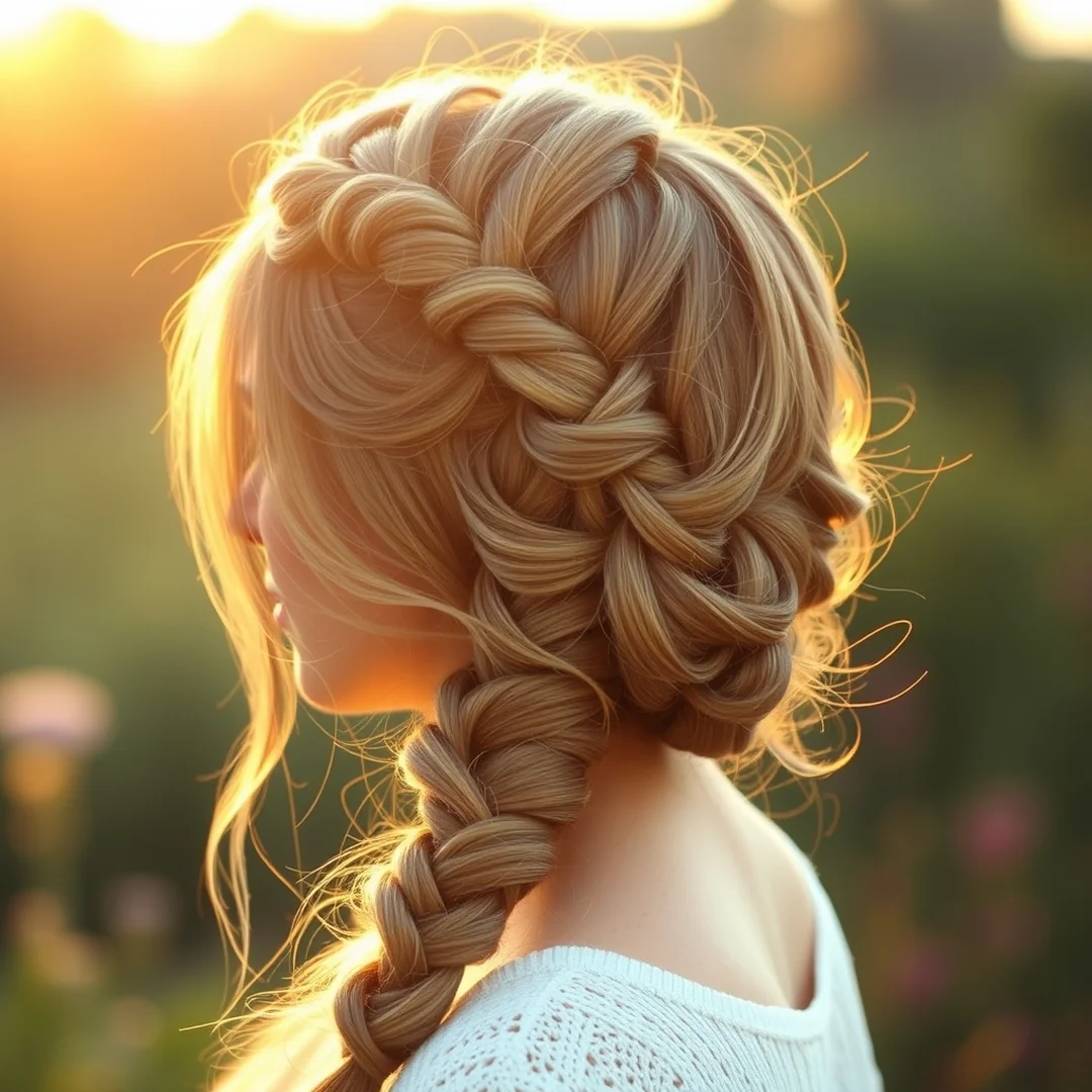 Boho Braid Updo - 15 Medium Length Updos That Look So Chic