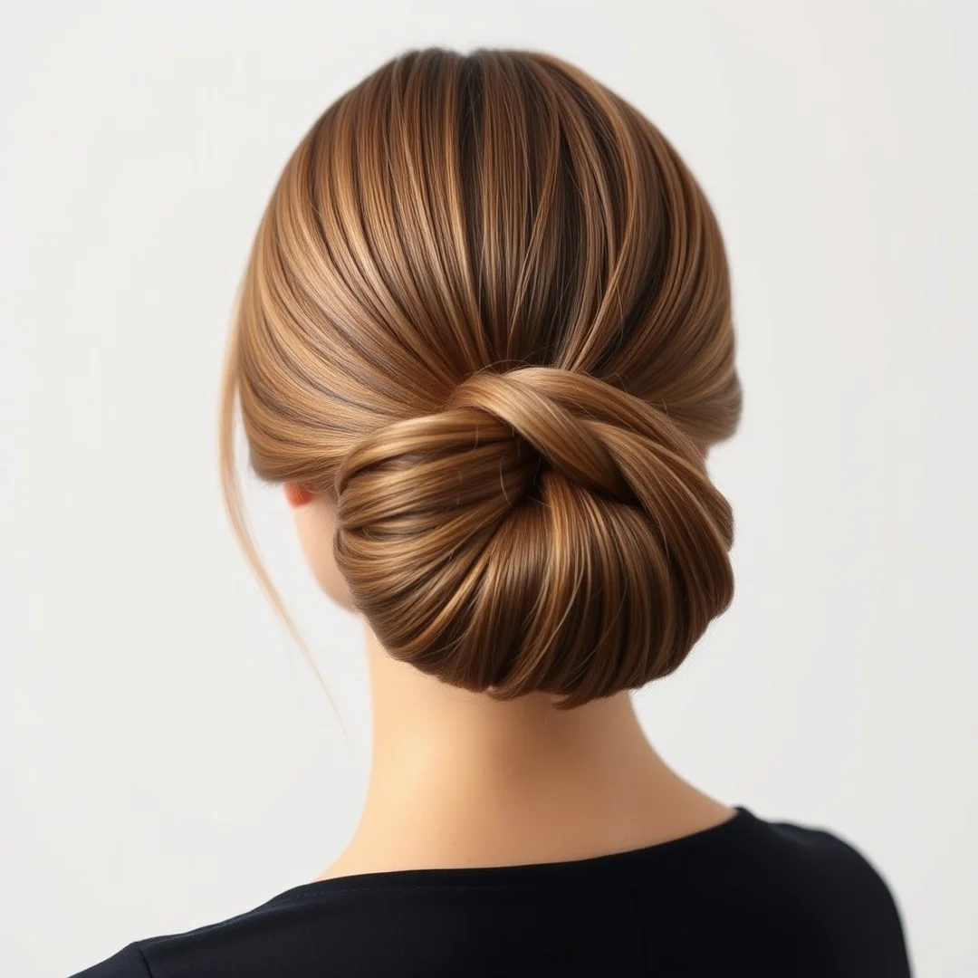 Classic Chignon Look - 15 Medium Length Updos That Look So Chic