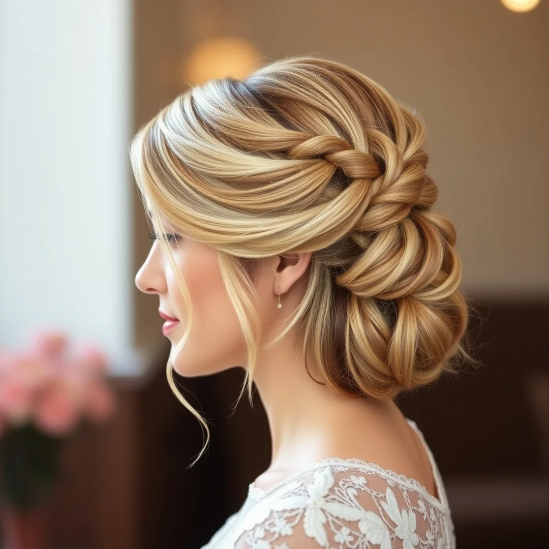 Elegant Twisted Half-Updo - 15 Medium Length Updos That Look So Chic