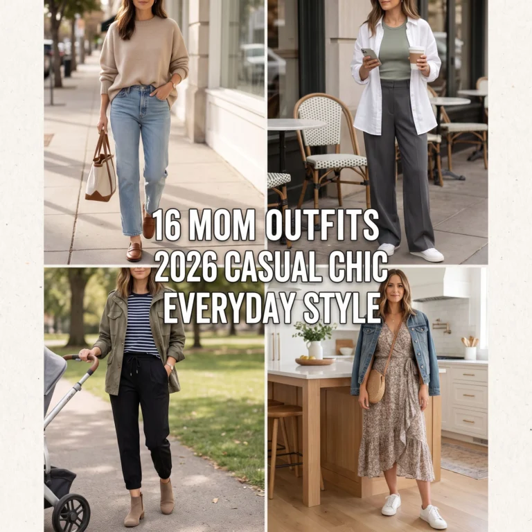 16 Mom Outfits 2026 Casual Chic Everyday Style