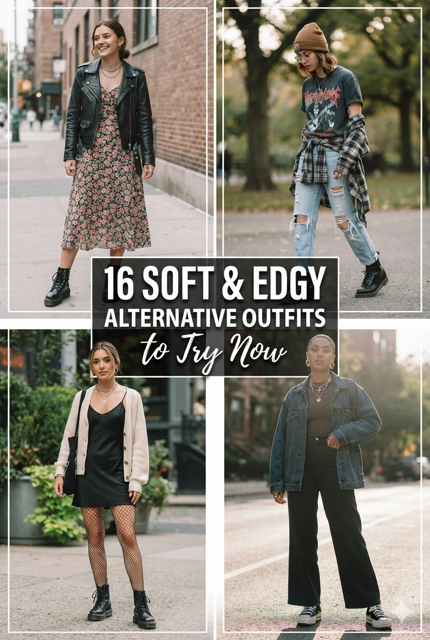 16 Soft & Edgy Alternative Outfits to Try Now