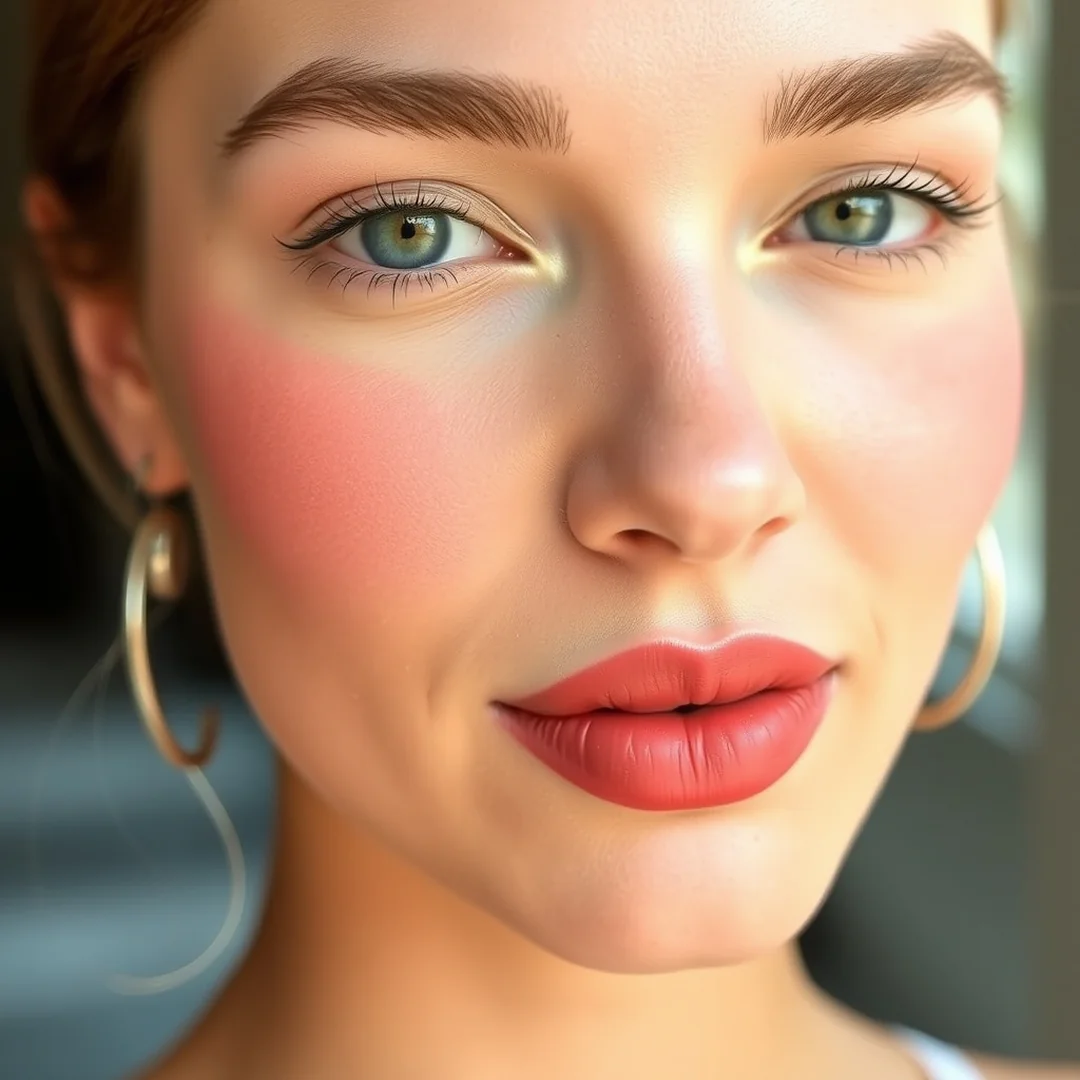 Monochromatic Makeup Pairing - 16 Cloud Lip Makeup Ideas for a Soft Summer Finish