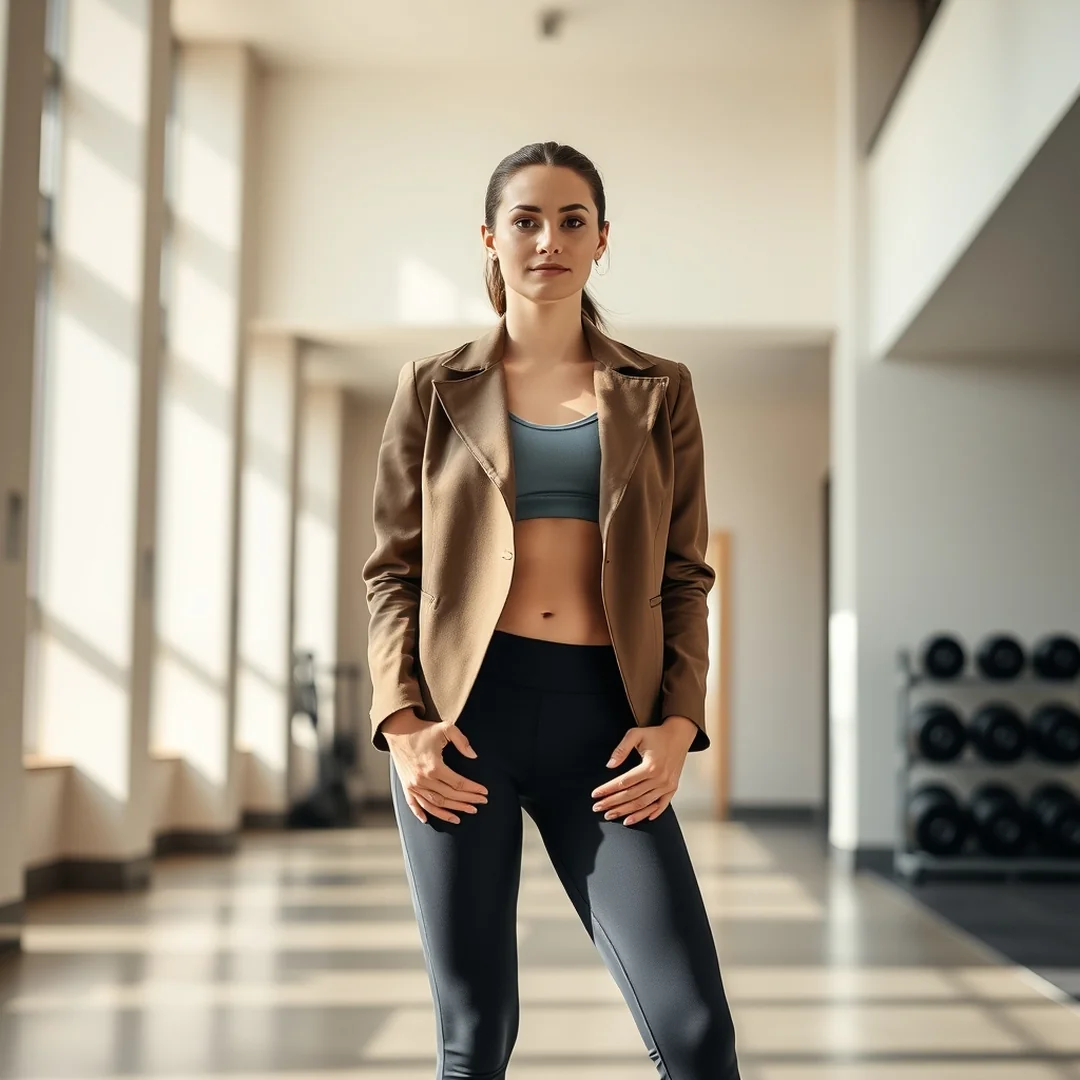 Tailored Activewear Jackets - 16 Modest Workout Outfits 2026 Classy Gym Inspo