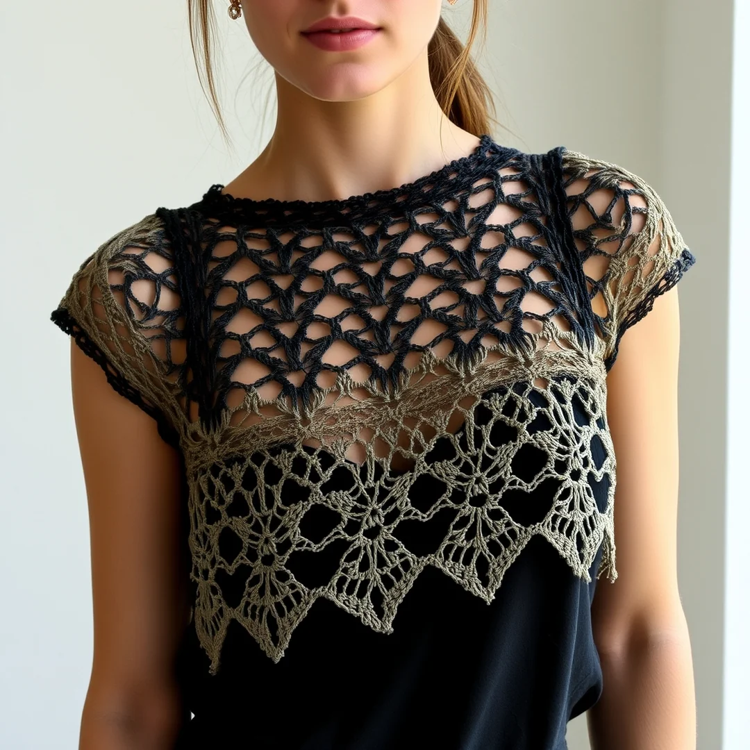 Crochet Texture Contrast - 16 Soft & Edgy Alternative Outfits to Try Now