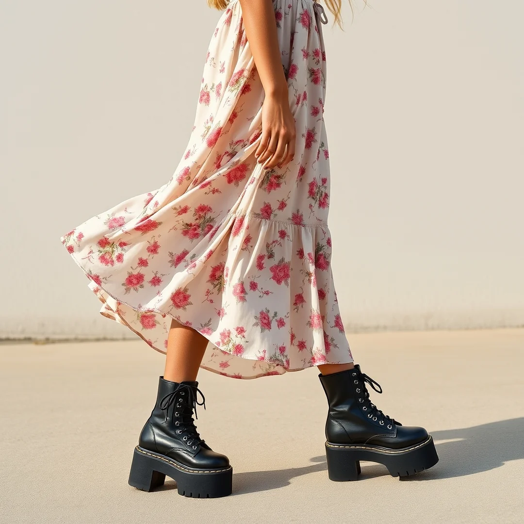 Platform Boot Outfits - 16 Soft & Edgy Alternative Outfits to Try Now