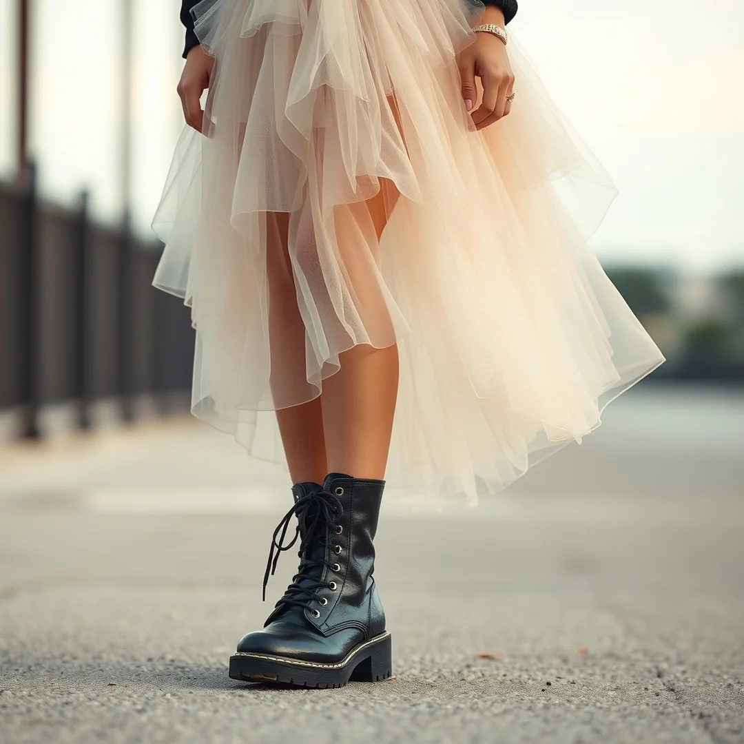 Tulle and Combat - 16 Soft & Edgy Alternative Outfits to Try Now