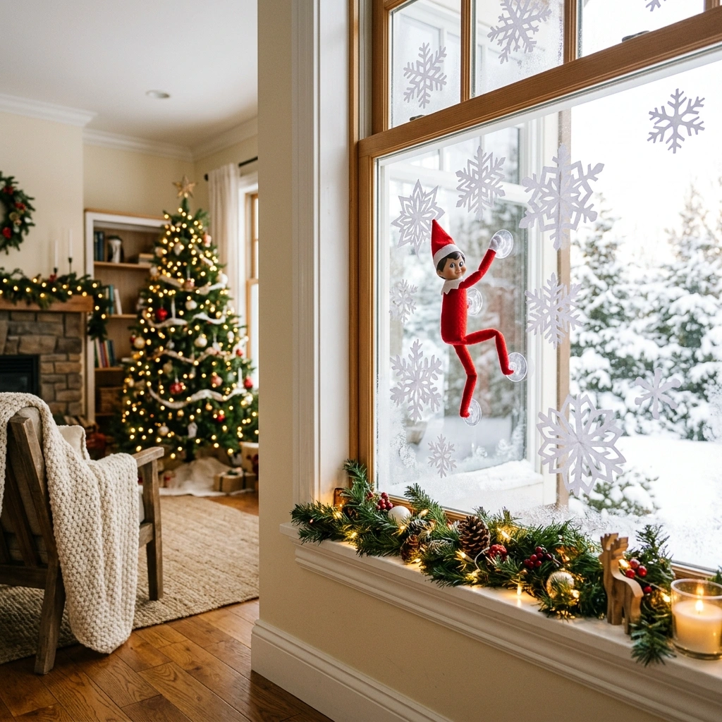 16. Snowflake Window Climber