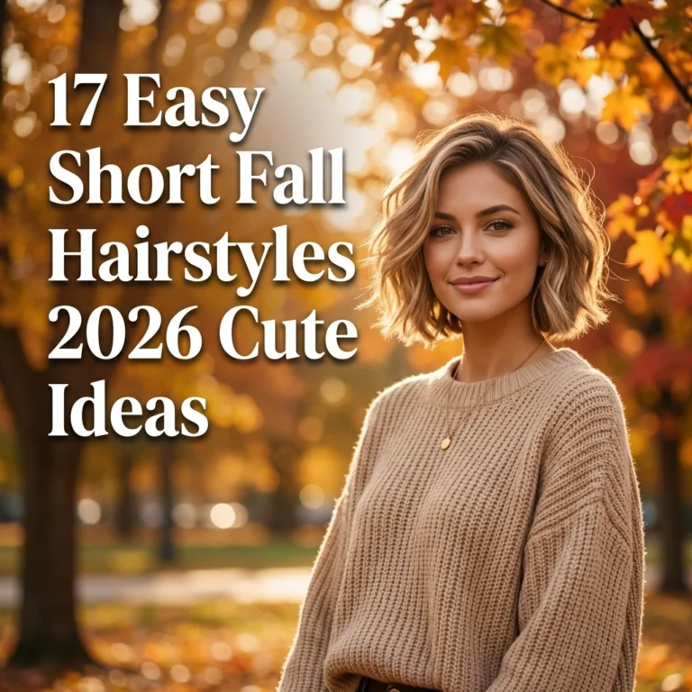 17 Easy Short Fall Hairstyles 2026 Cute Ideas