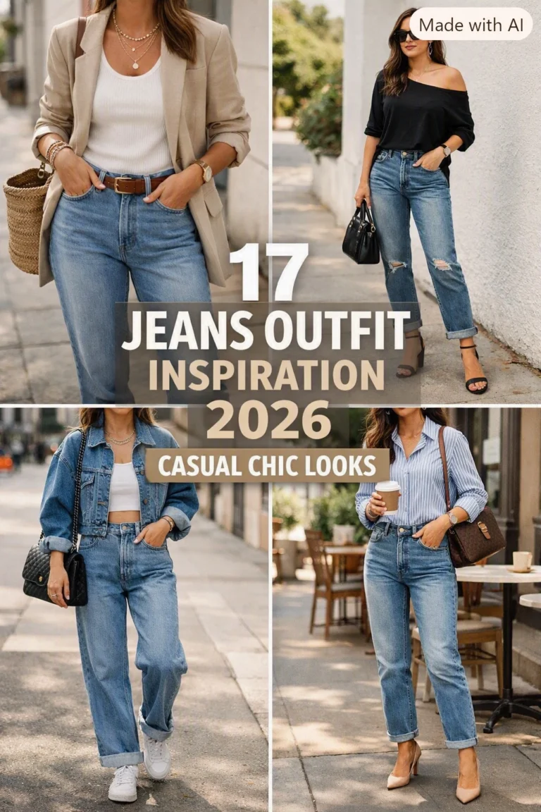 17 Jeans Outfit Inspiration 2026 Casual Chic Looks