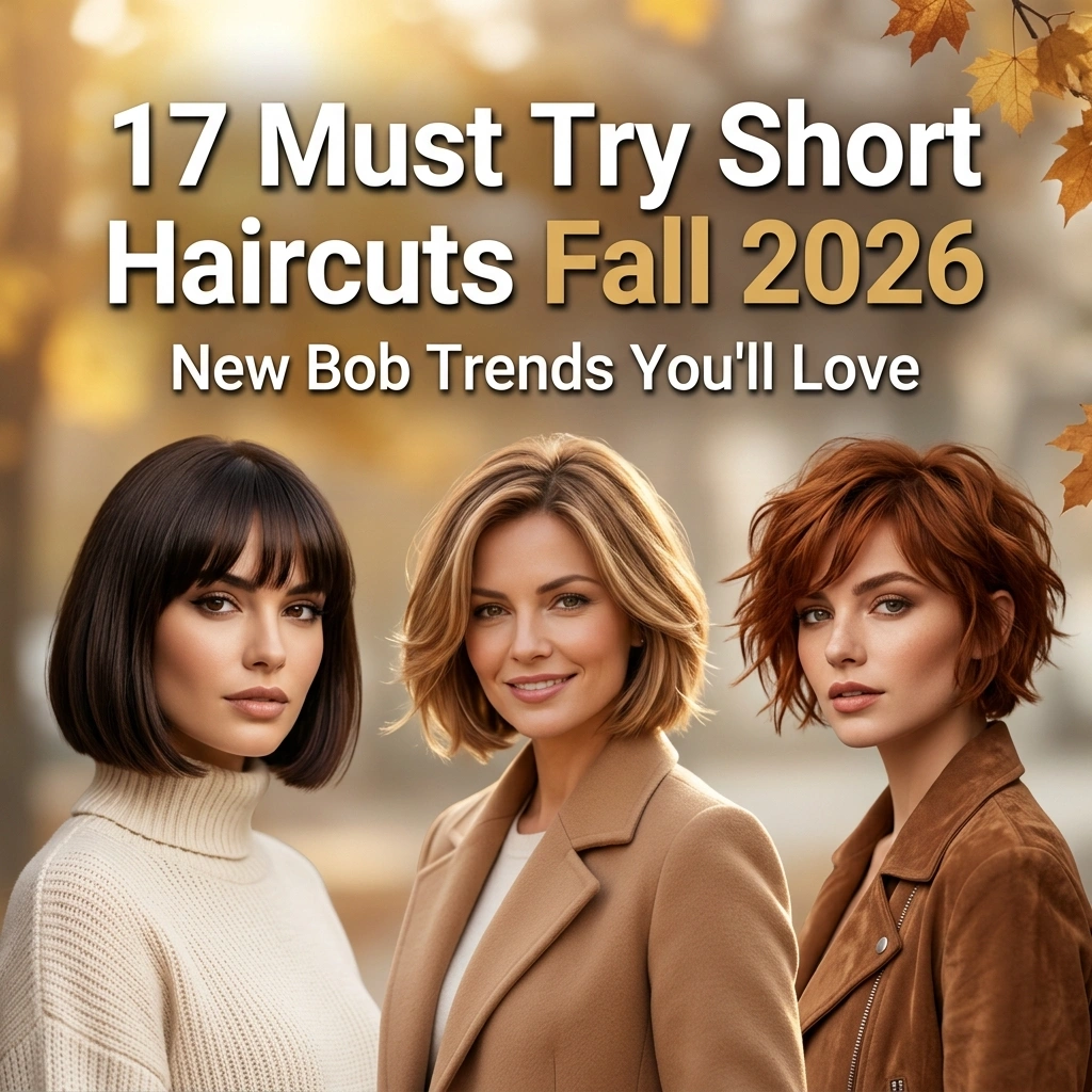 17 Must Try Short Haircuts Fall 2026 New Bob Trends