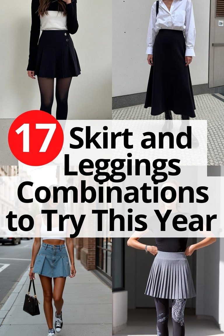 17 Skirt and Leggings Combinations to Try This Year