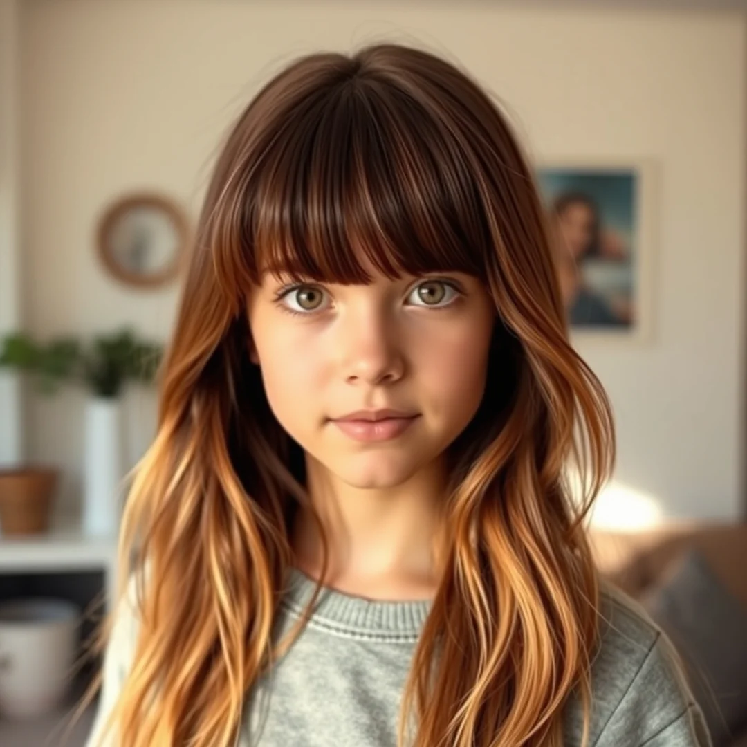 Modern Curtain Bangs - 17 Cute Haircuts for Teens That Are Easy to Style