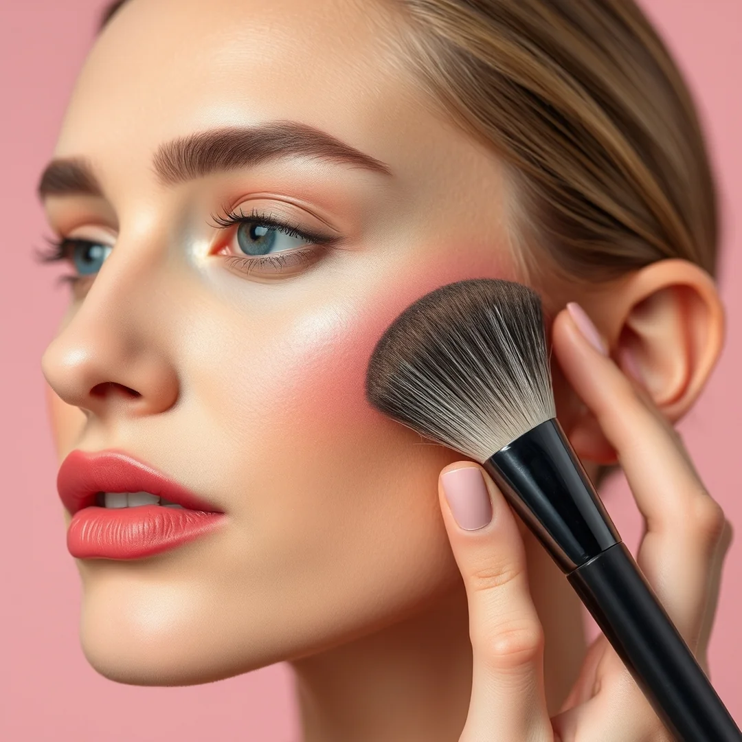 Powder Blush Application - 17 High Placement Blush Looks That Lift Your Face Instantly